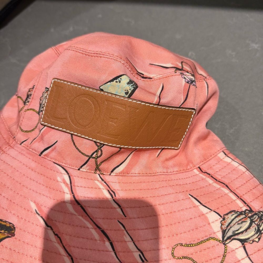 Loewe Coral Bucket Hat with Logo Strap - Picture 8 of 9